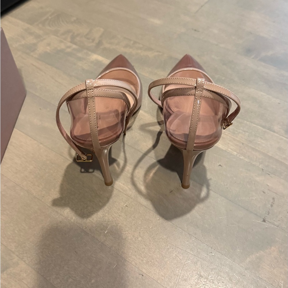 Gianvito Rossi Blush and Clear Heels - Picture 3 of 5